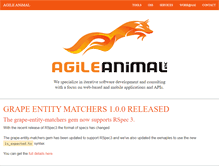 Tablet Screenshot of agileanimal.com